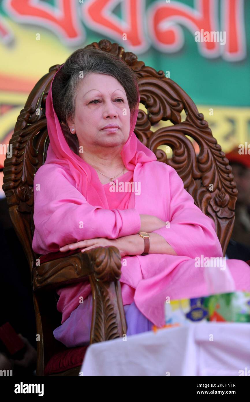 Dhaka, Bangladesh - December 19, 2012: Former Prime Minister and BNP chairperson Begum Khaleda Zia, Dhaka, Bangladesh. Stock Photo