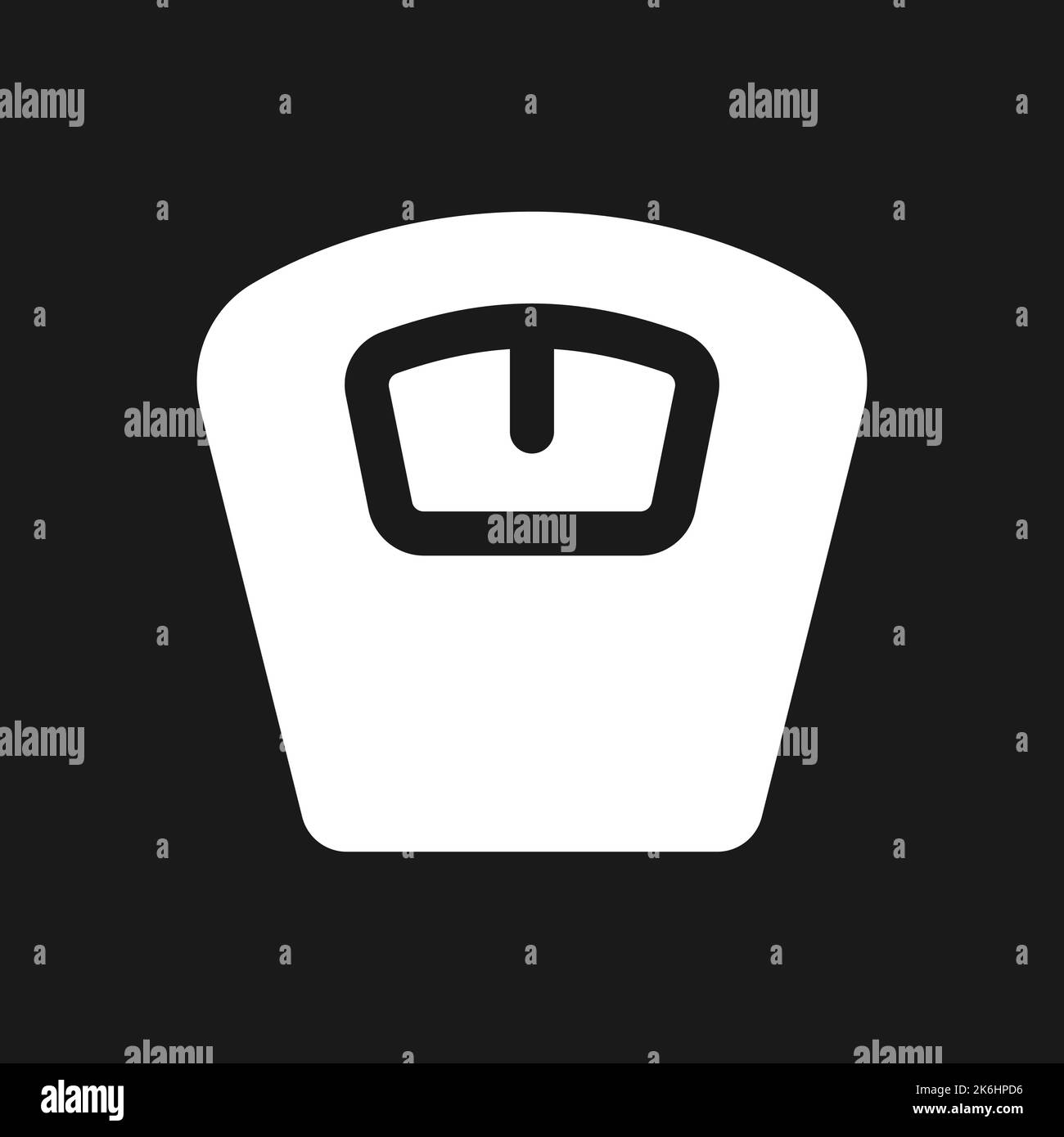 Bathroom scales dark mode glyph ui icon Stock Vector Image & Art - Alamy