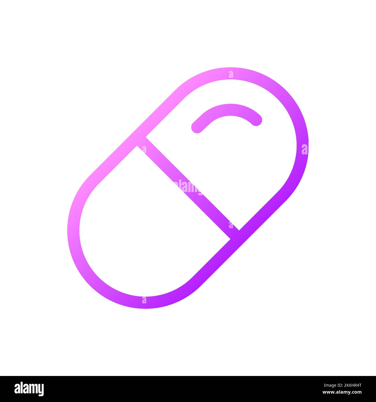 Medication pixel perfect gradient linear ui icon Stock Vector