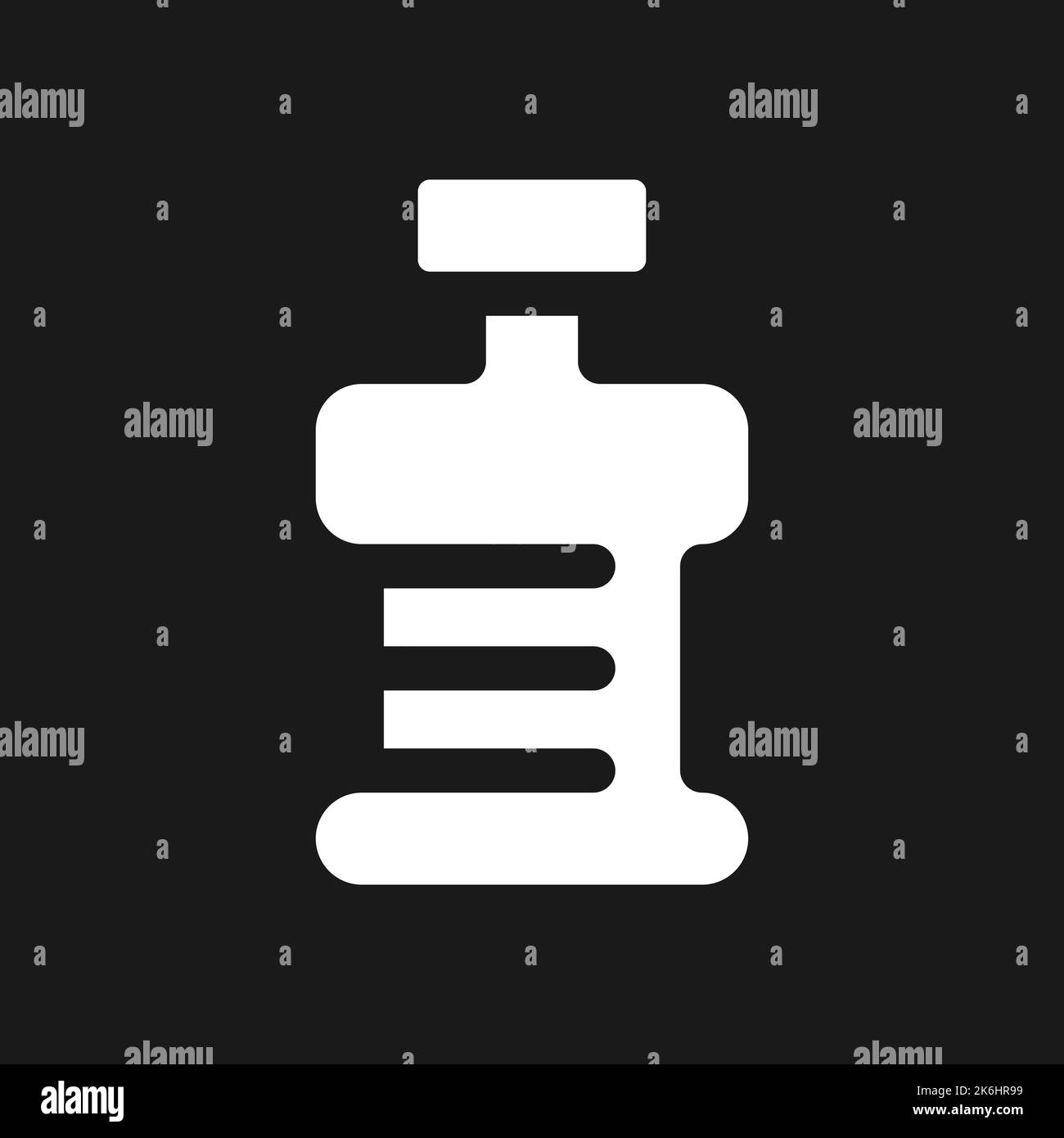 Fitness bottle dark mode glyph ui icon Stock Vector Image & Art - Alamy
