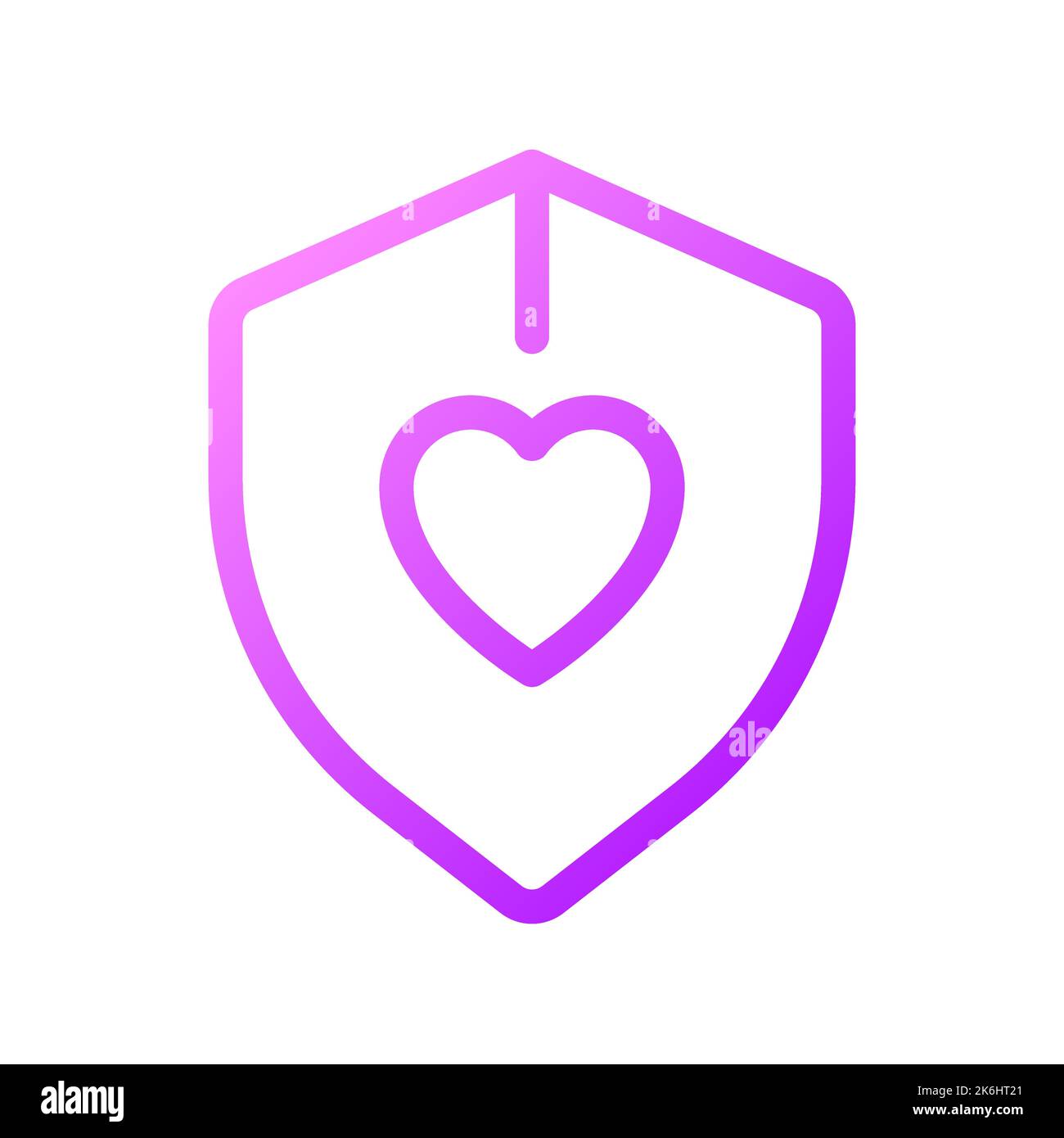 Health insurance pixel perfect gradient linear ui icon Stock Vector