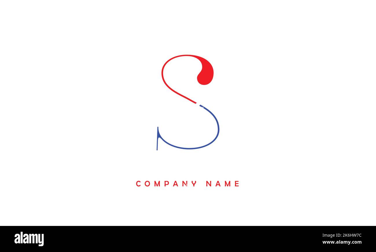 S Abstract Letters Logo Monogram Stock Vector