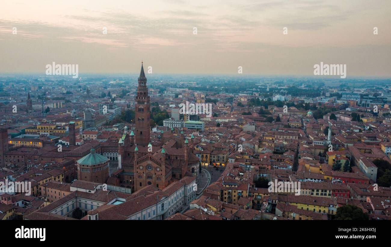 urban aerial view of Cremona Lombardy Stock Photo - Alamy
