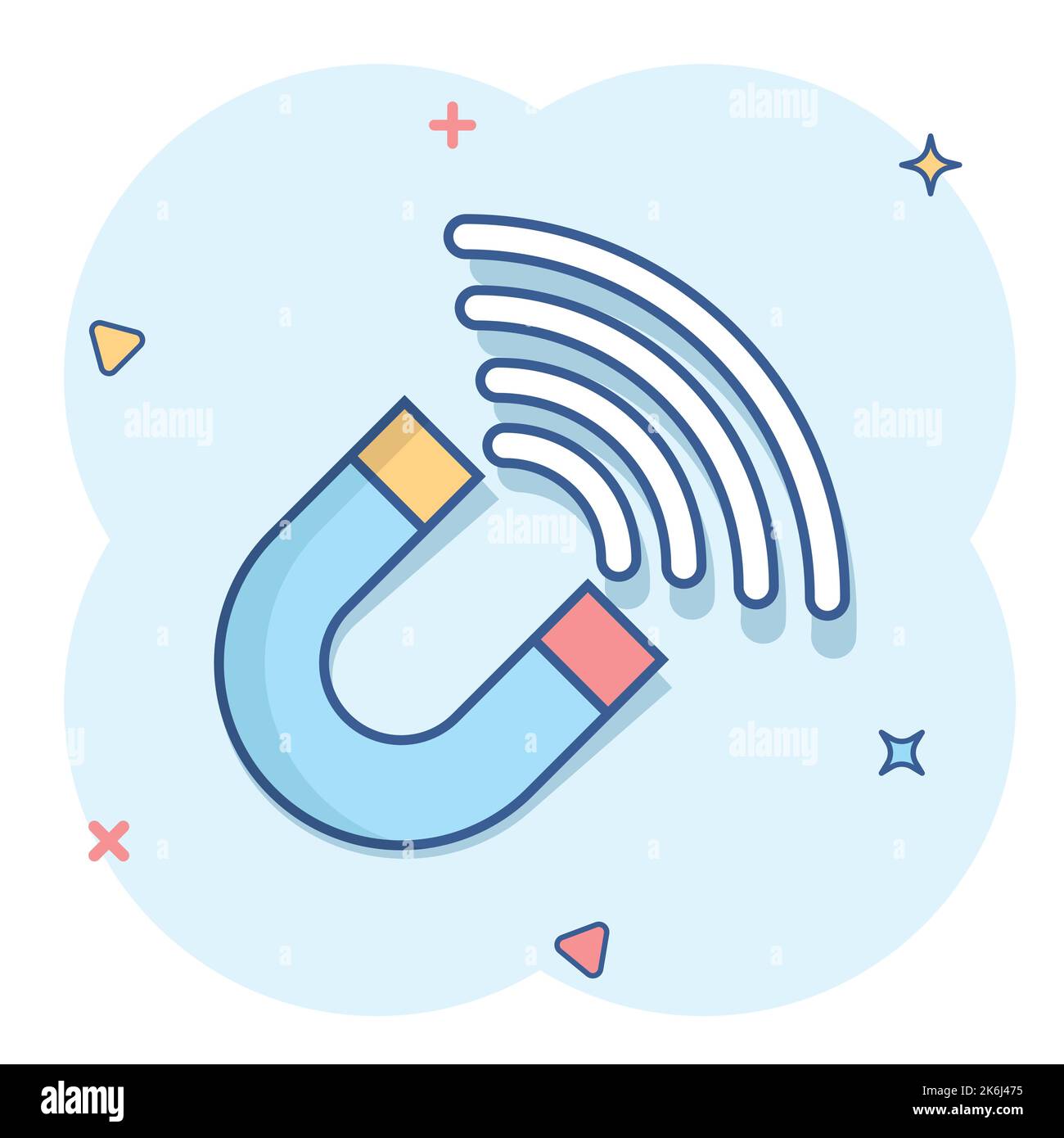 icon in comic style. Attract cartoon vector illustration on