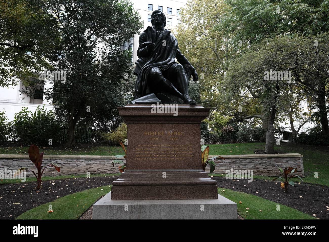 Robert Burns Statue Stock Photo Alamy