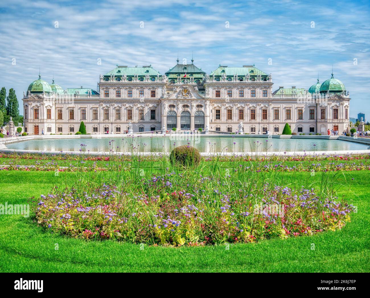 Vienna, Austria - June 2022: View with Belvedere Palace (Schloss ...