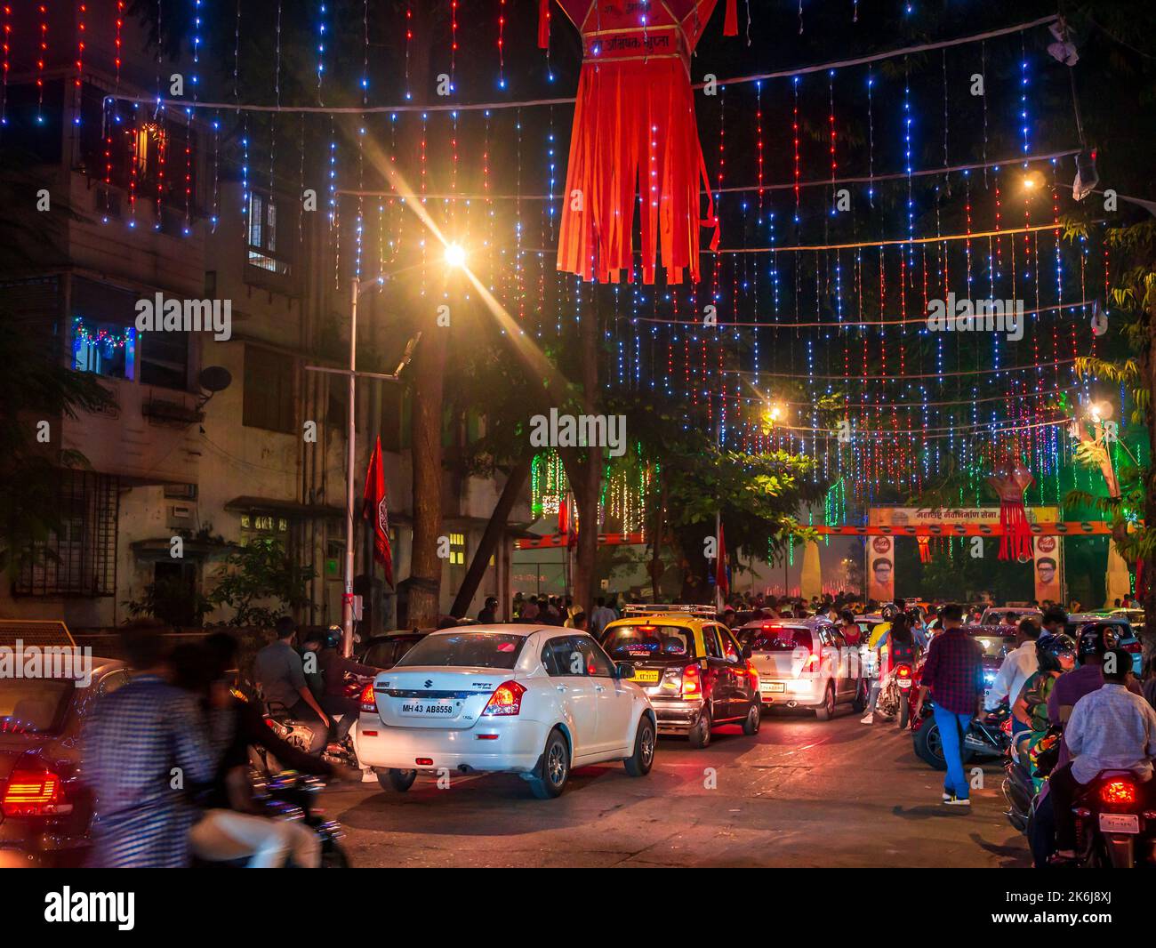 Mumbai, India November 11,2021 Diwali decorative lamps or Akash