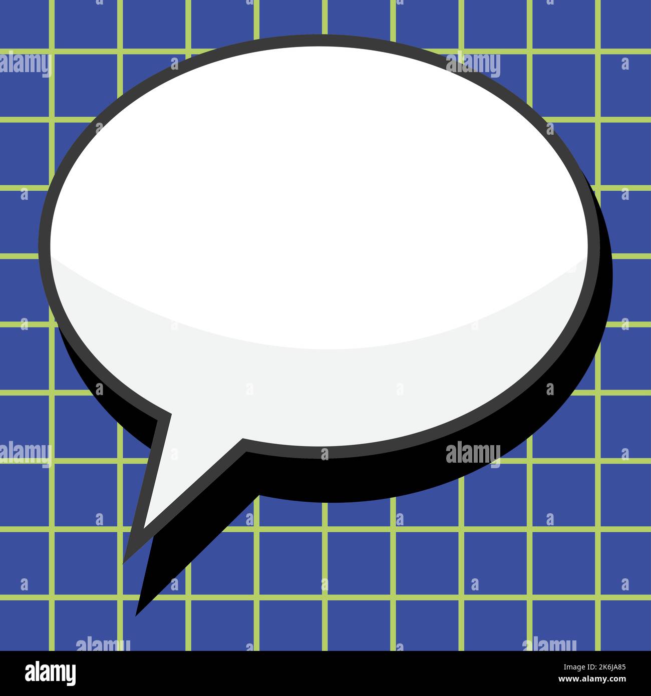 Comic Blank Speech Bubble With Copy Space Over Circular Color ...