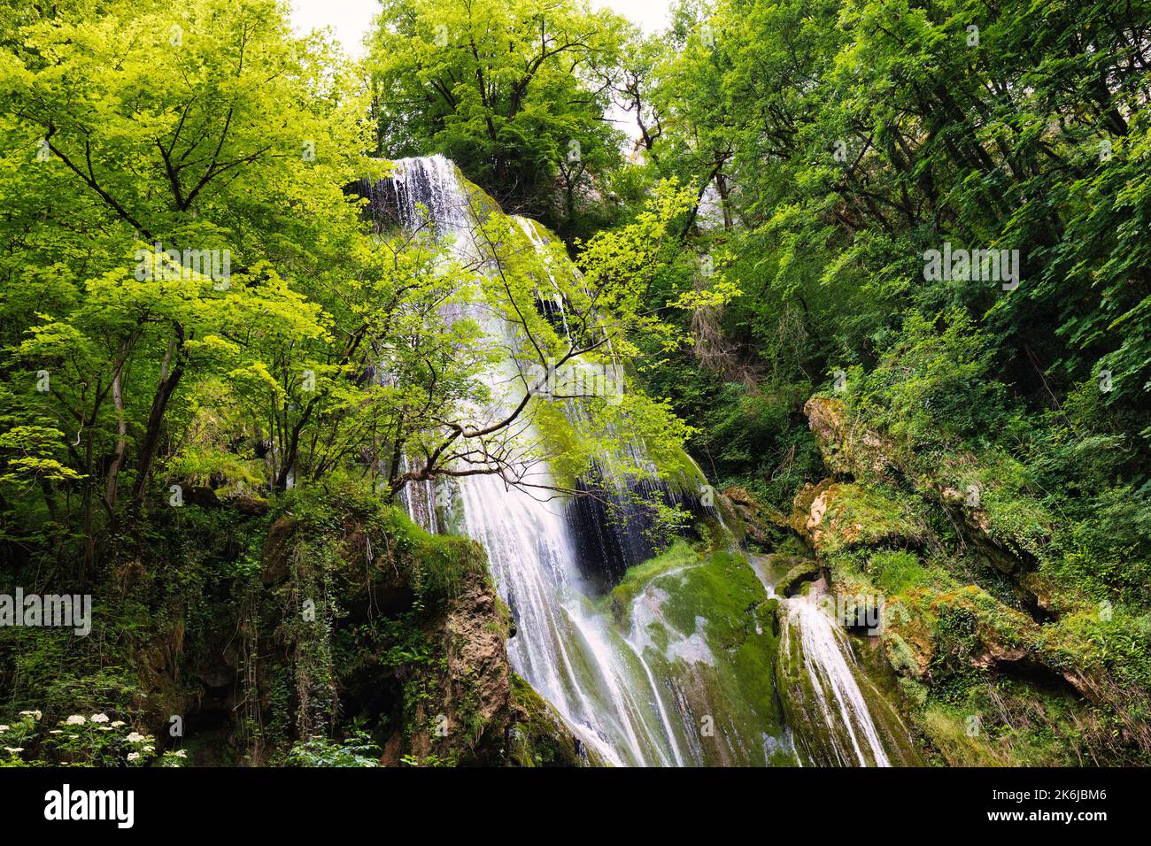 The Autoire waterfall in the Lot Department, France Stock Photo