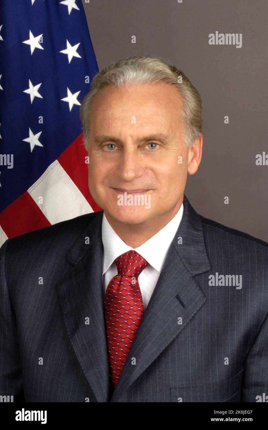 Official portrait of Francis Ricciardone, U.S. Ambassador designate to Egypt Stock Photo