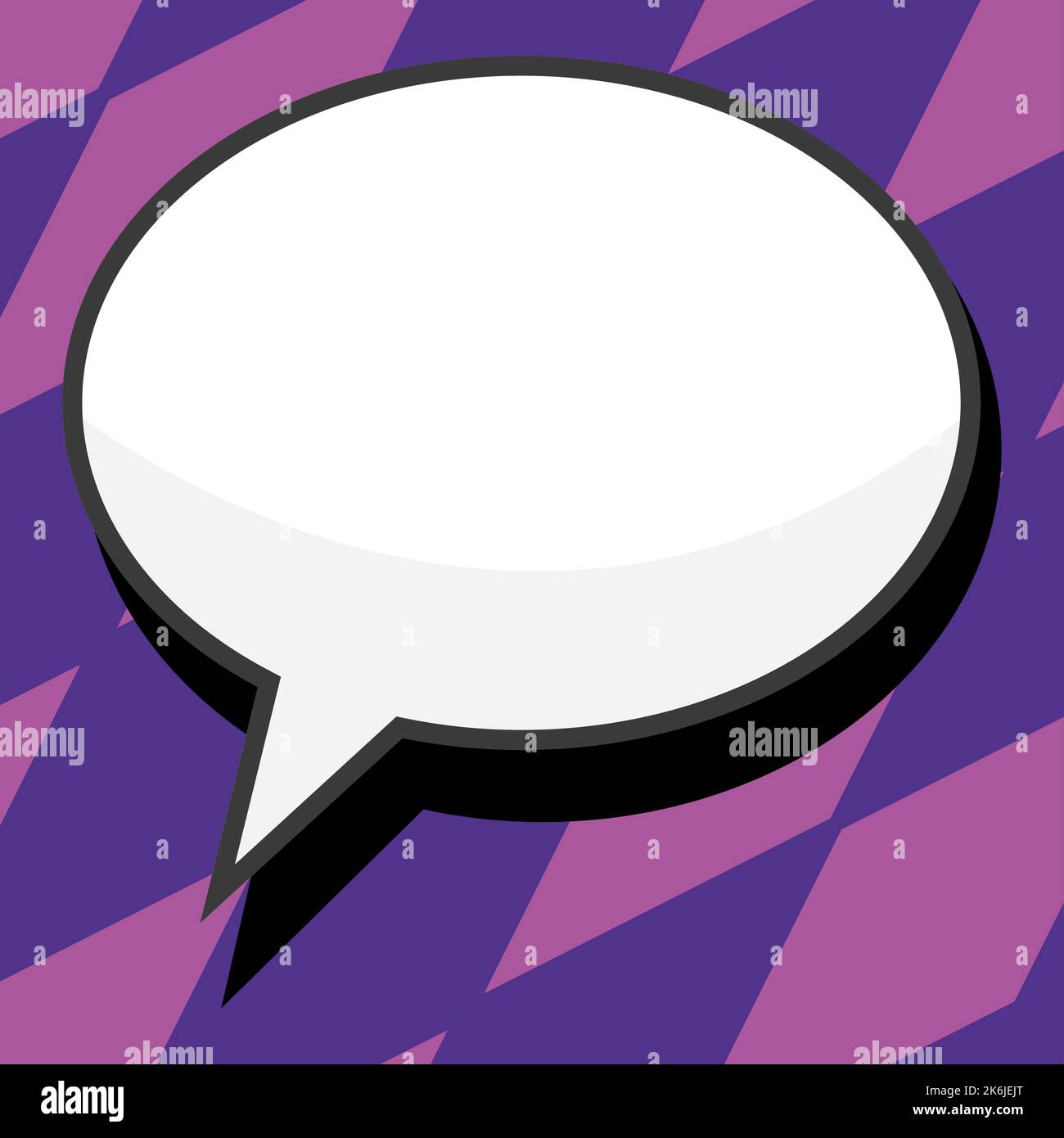 Comic Blank Speech Bubble With Copy Space Over Circular Color ...