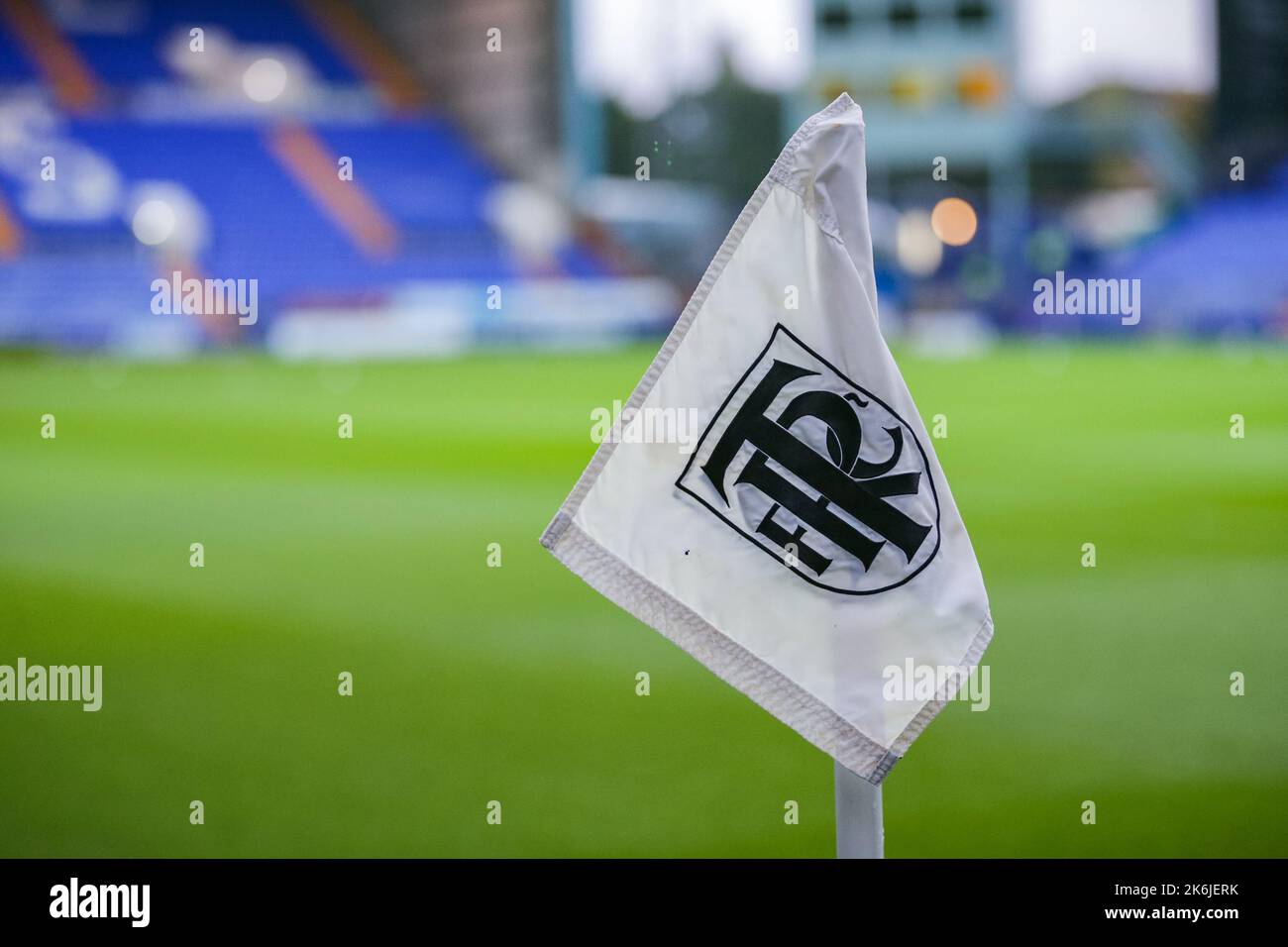 general view during the Sky Bet League 2 match Tranmere Rovers vs Crewe Alexandra at Prenton Park, Birkenhead, United Kingdom, 14th October 2022  (Photo by Phil Bryan/News Images) Stock Photo