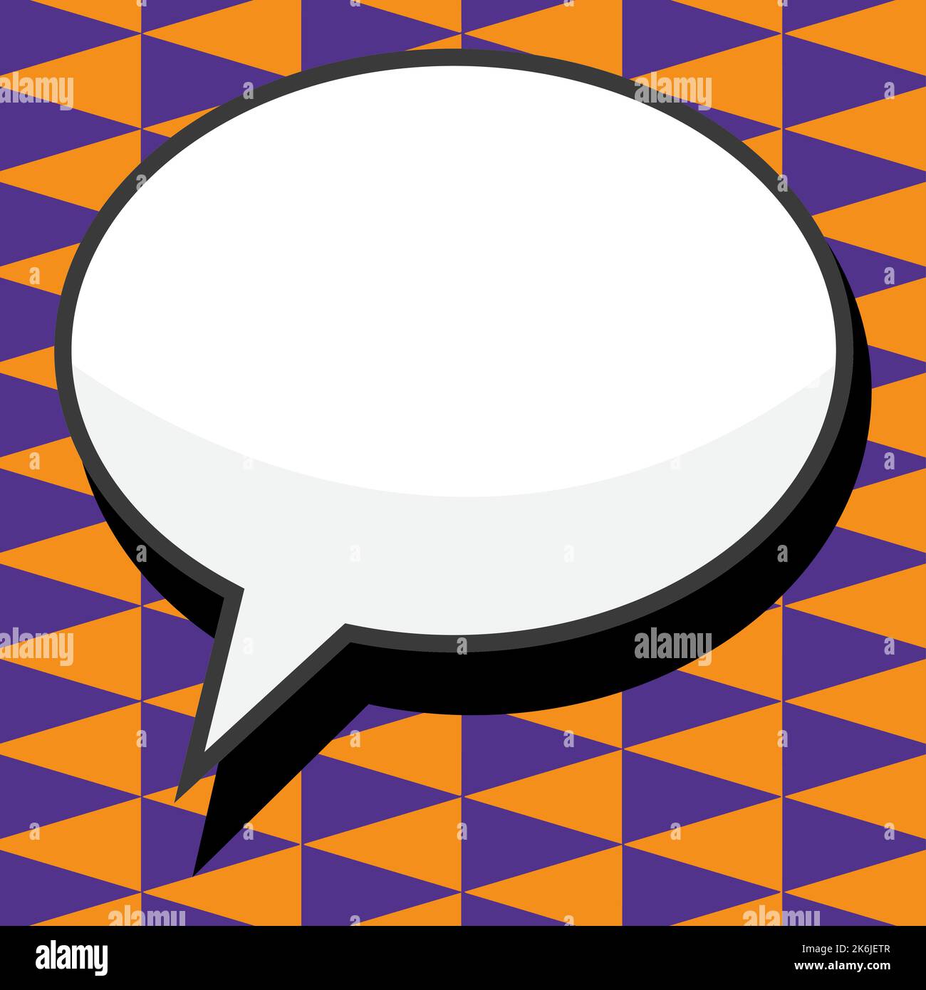 Comic Blank Speech Bubble With Copy Space Over Circular Color ...