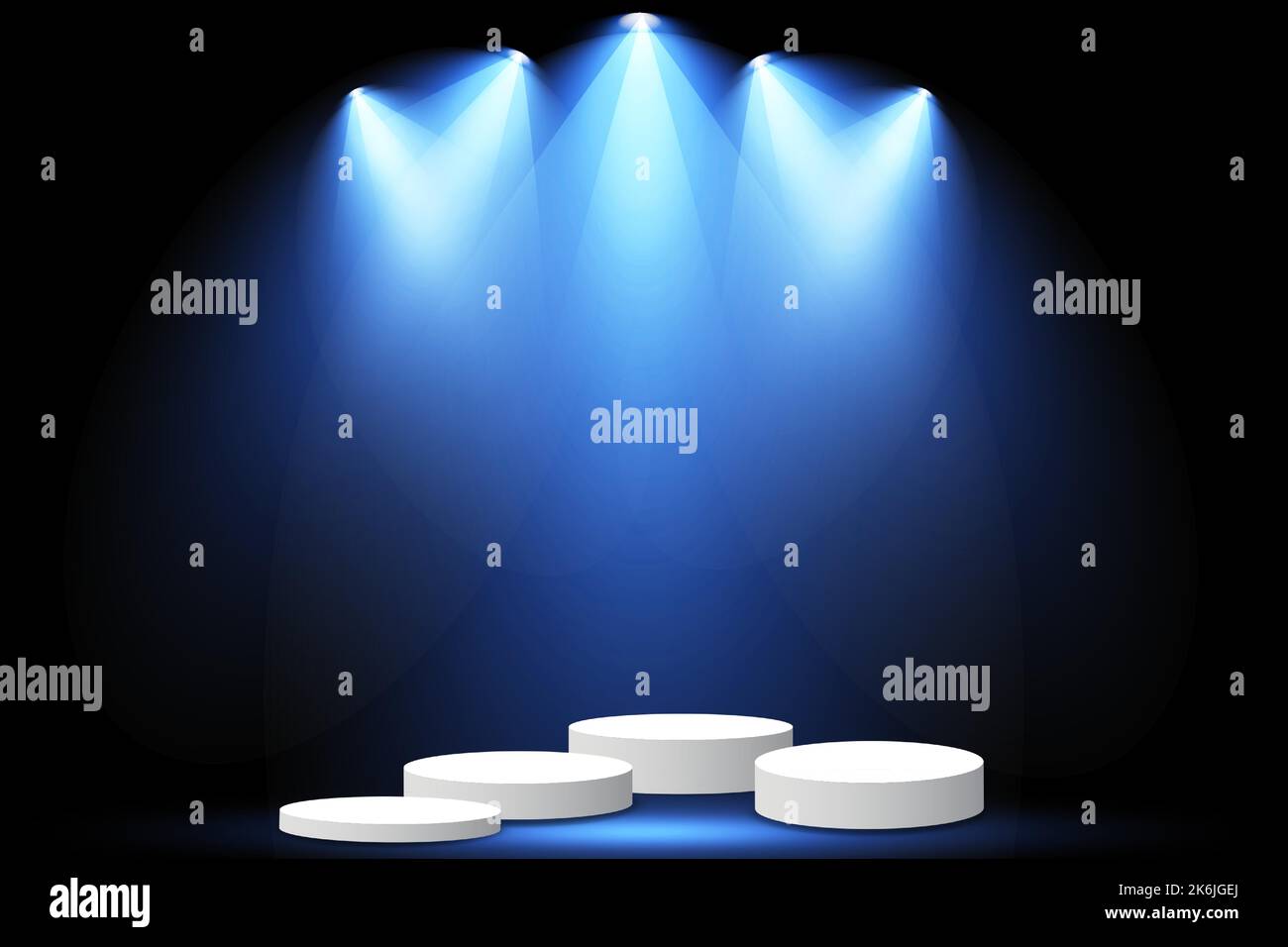 Display pedestal, Design platform, Empty product, White room and side