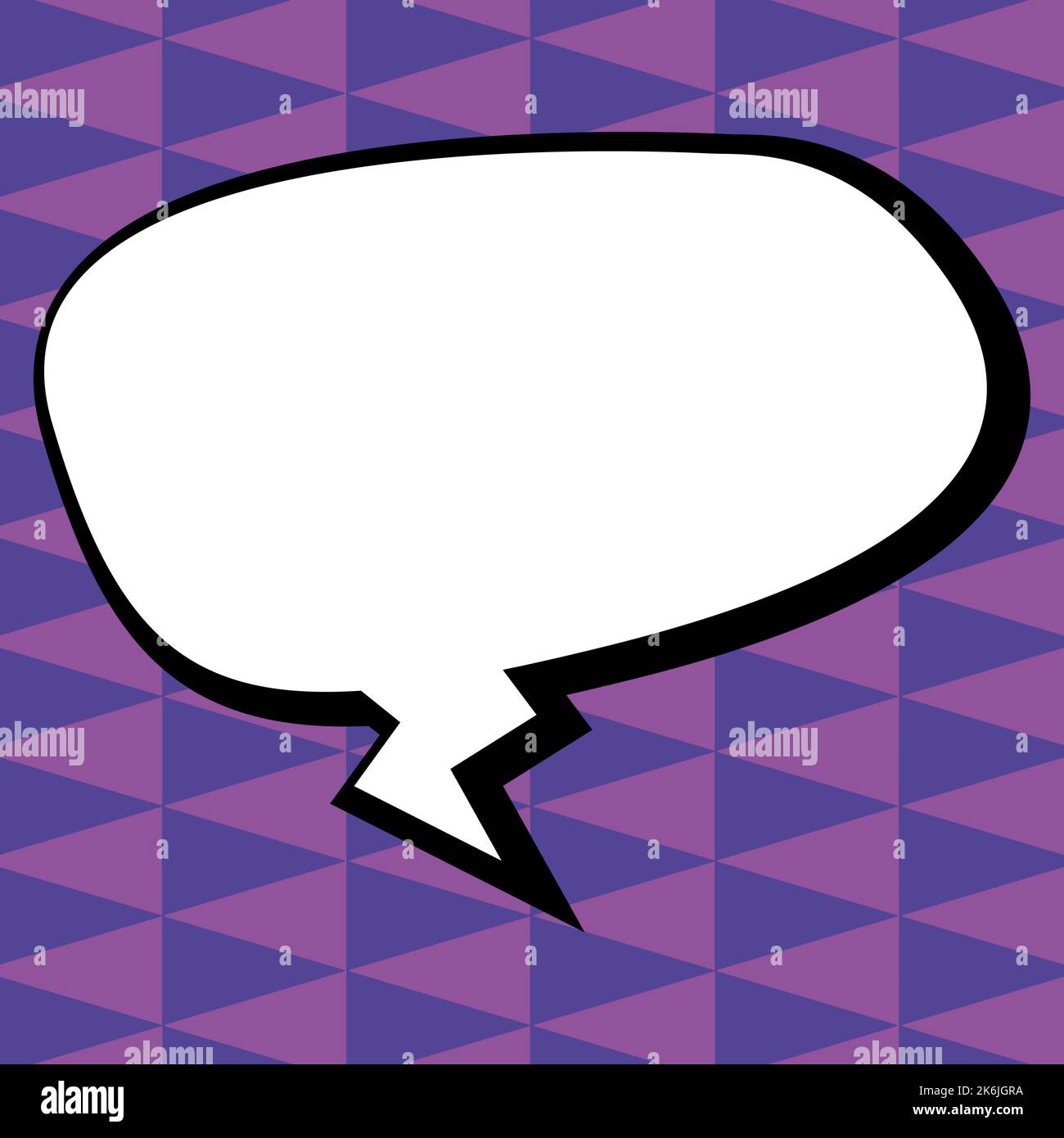 Comic Blank Speech Bubble With Copy Space Over Circular Color ...