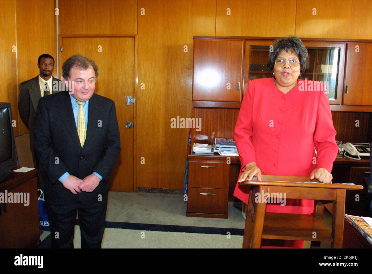 Flag ceremony for retiring foreign service officer Joseph Presel ...