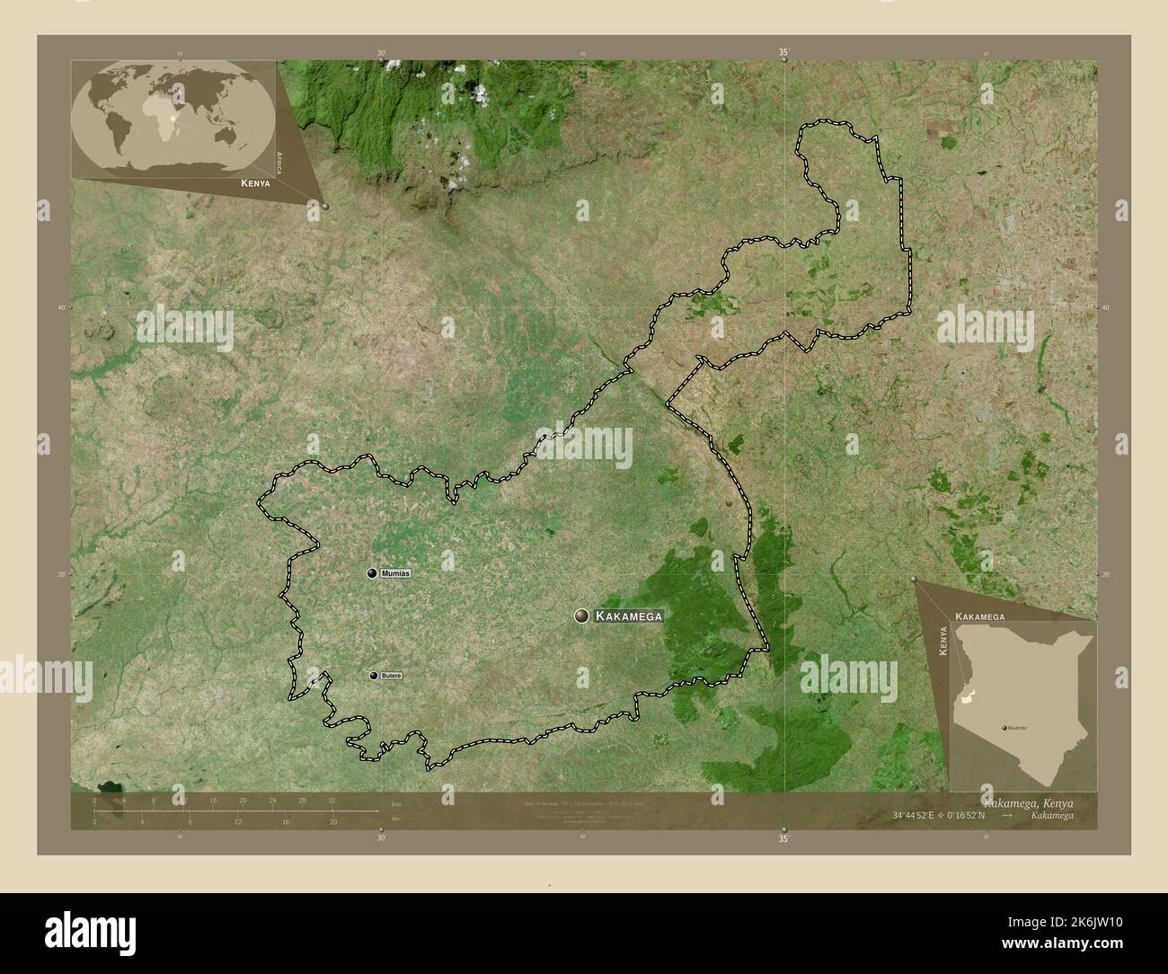 Kakamega County Of Kenya High Resolution Satellite Map Locations And kakamega-county-of-kenya-high-resolution-satellite-map-locations-and