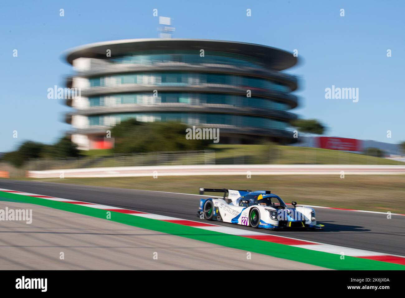 Portimao, Portugal. 14th Oct, 2022. 27 FERGUSON Andrew (gbr), HAMILTON-SMITH Louis (gbr), 24-7 Motorsport, Ligier JS P320 - Nissan, action during the 6th round of the 2022 Michelin Le Mans Cup on the Algarve International Circuit from September 23 to 25, in Portimao, Portugal. Credit: Independent Photo Agency/Alamy Live News Stock Photo