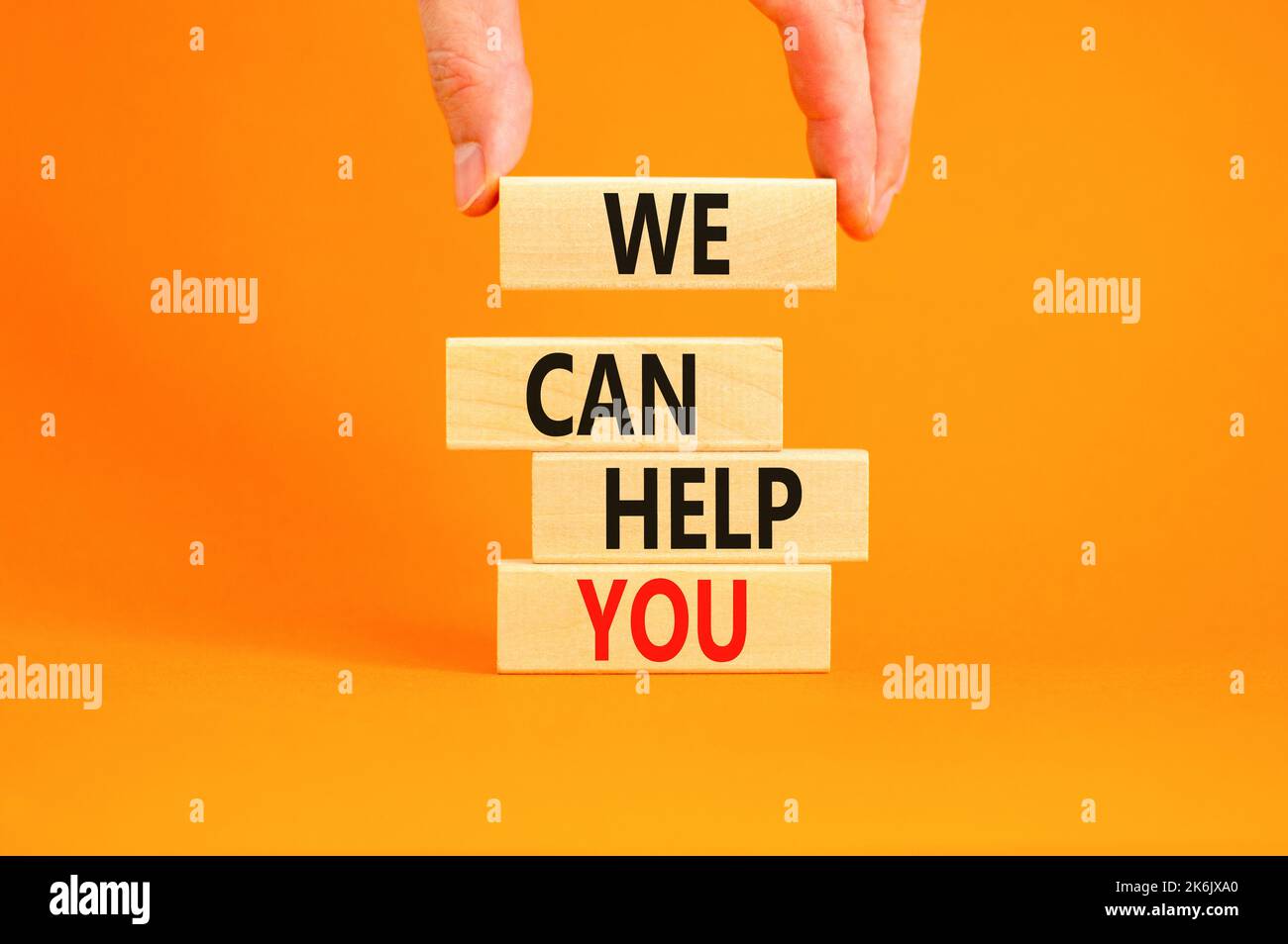 Support and we can help you symbol. Concept words We can help you on ...