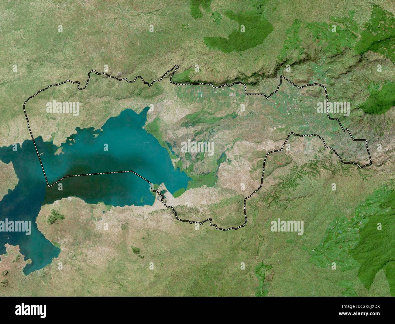 Kisumu, county of Kenya. High resolution satellite map Stock Photo Alamy