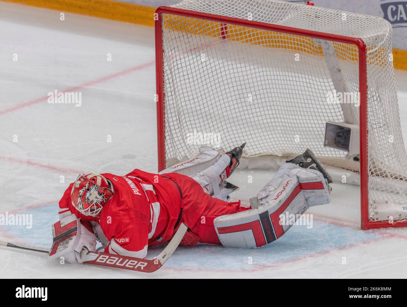 Lausanne Switzerland, 10/14/2022 Ivars Punnenovs (goalie) of Lausanne