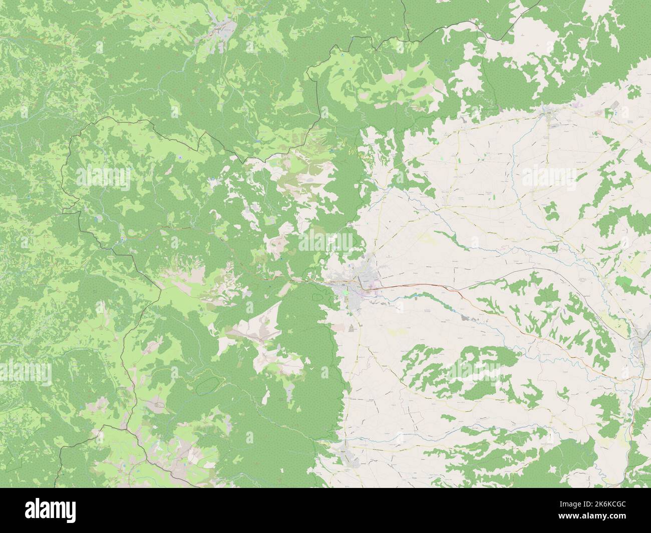 Peja, municipality of Kosovo. Open Street Map Stock Photo Alamy