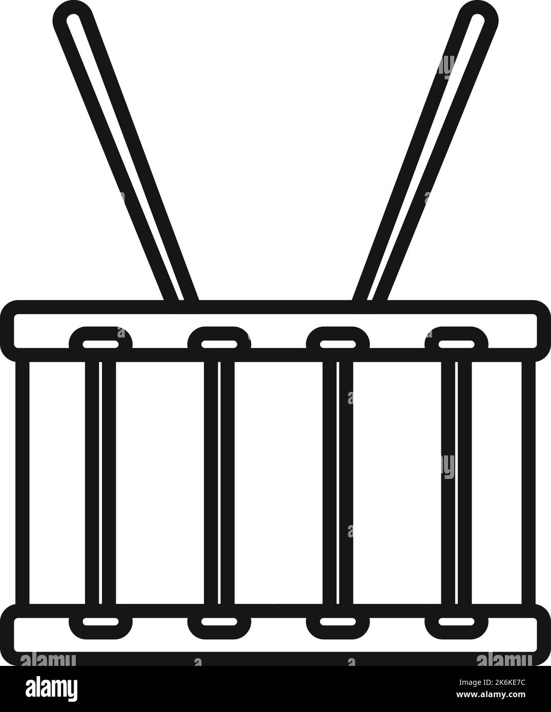 Concert drum icon outline vector. Kit music. Instrument acoustic Stock ...