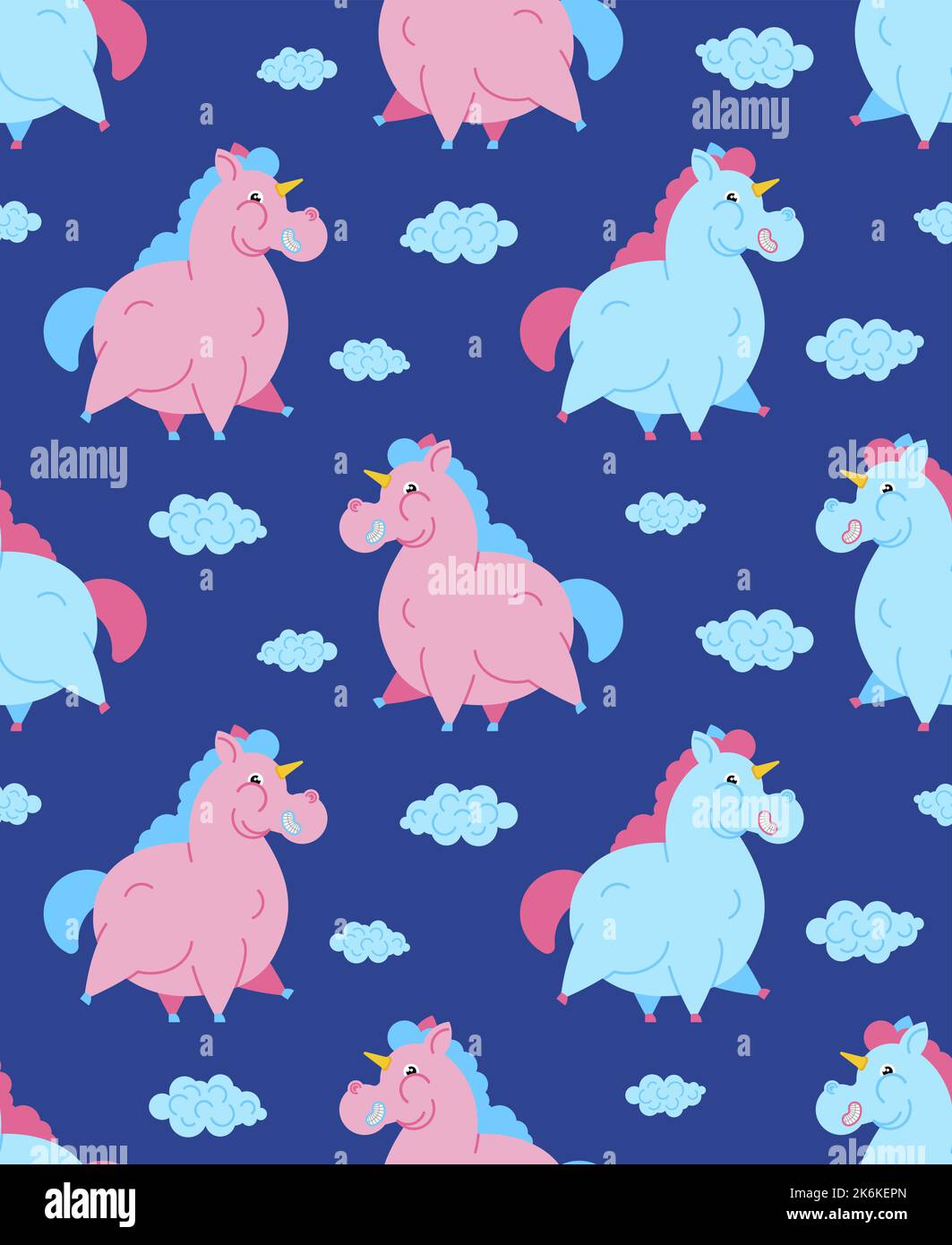 Unicorn pattern Stock Vector Images Alamy