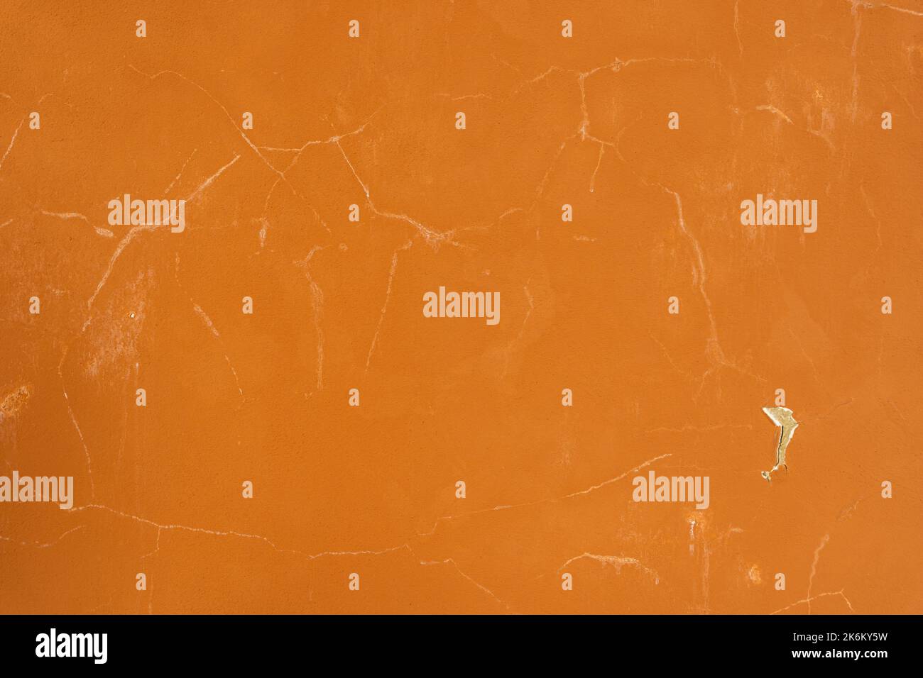 orange background of an old plastered wall in sunlight Stock Photo