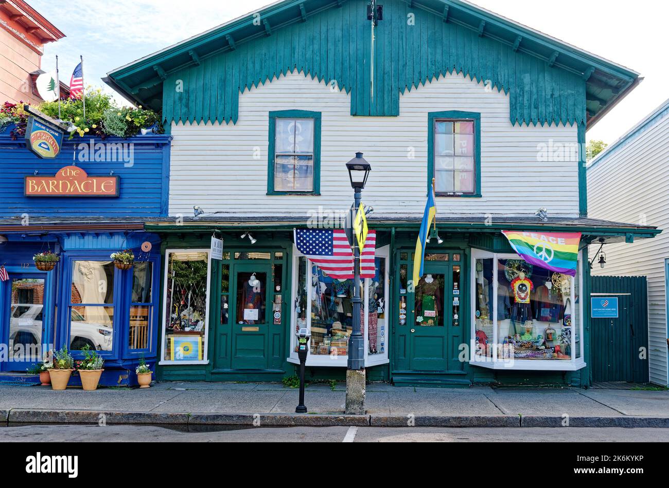 BAR HARBOR, MAINE - September 1, 2022: Bar Harbor, on the coast of ...