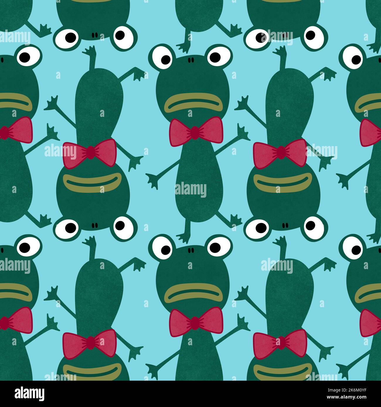 Animals cartoon seamless doodle frogs pattern for wrapping paper and ...