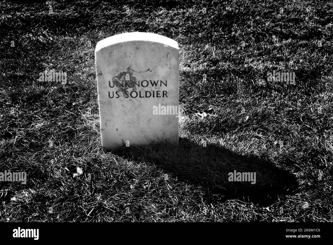 The grave of an unknown U.S. soldier killed in the 19th century Civil War at the Santa Fe