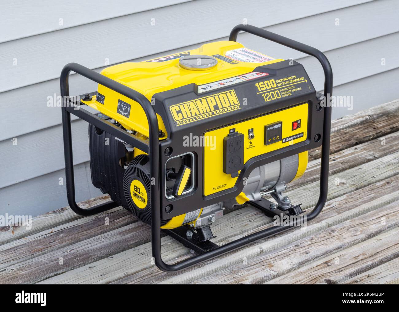 Pleasant Valley, Canada October 14, 2022 Champion power generator on