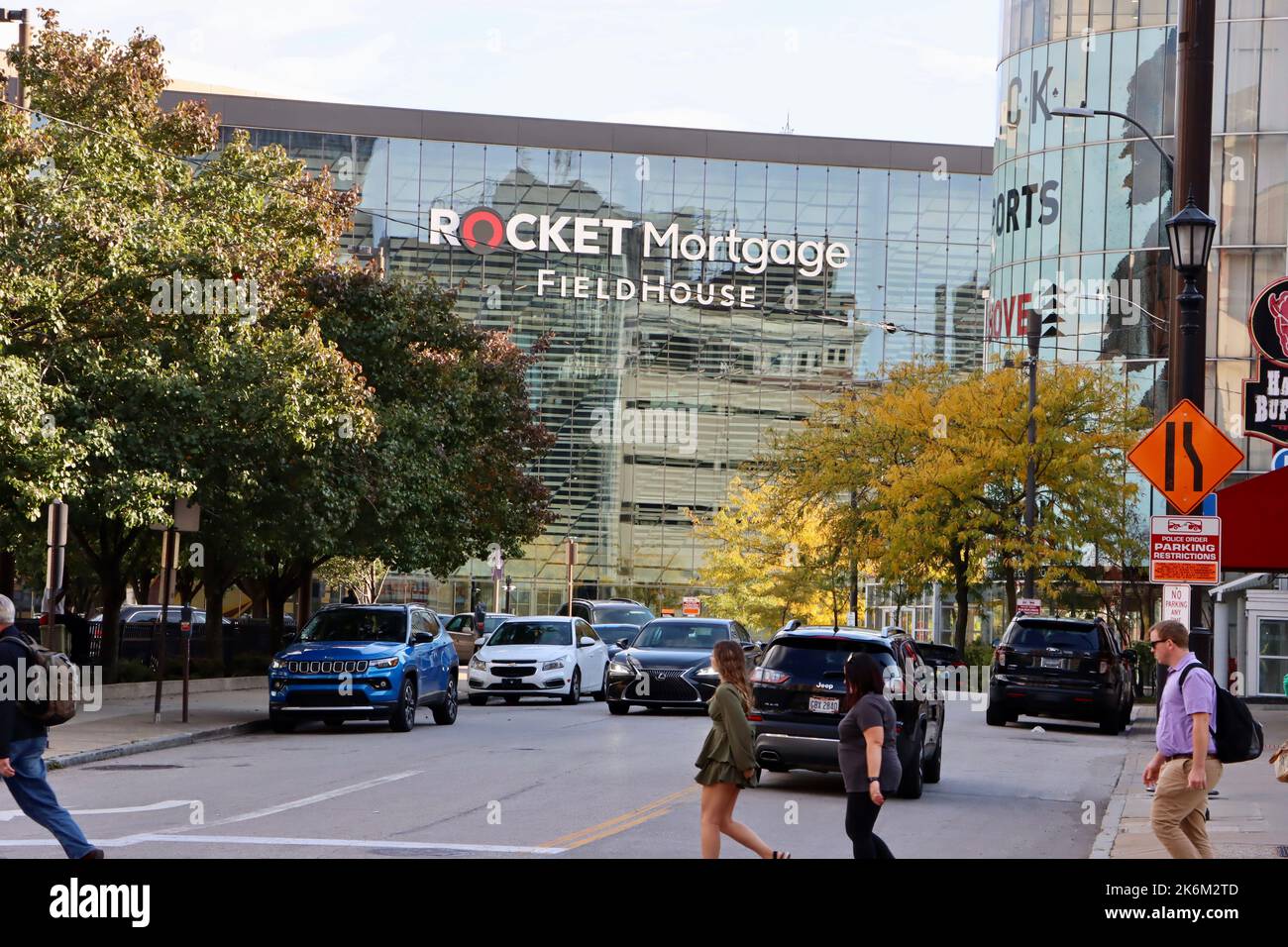 Rocket Mortgage Field house in downtown Cleveland, Ohio Stock Photo Alamy