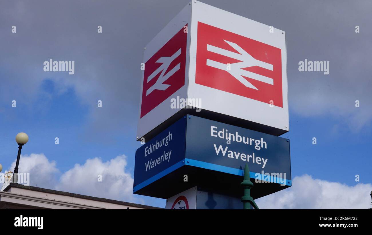 Waverly Station in Edinburgh EDINBURGH, SCOTLAND OCTOBER 04, 2022