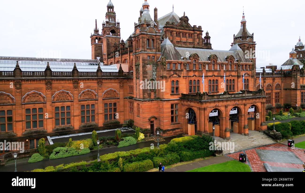 Kelvingrove Art Gallery and Museum in Glasgow - aerial view - GLASGOW ...