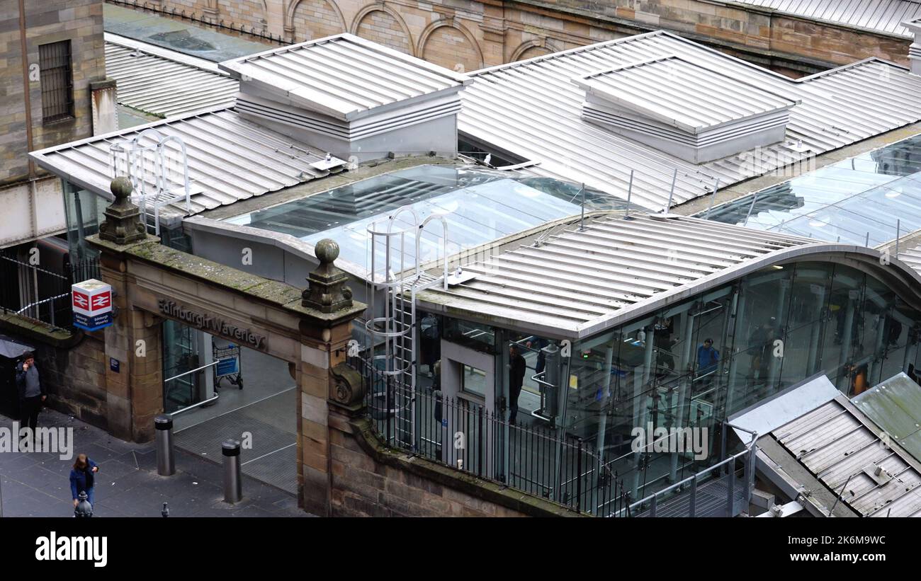 Waverly station in Edinburgh EDINBURGH, SCOTLAND OCTOBER 04, 2022