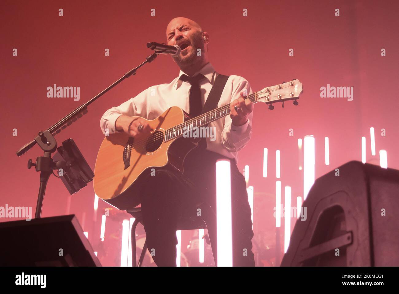 Brixia, Italy. 14th October 2022. The Italian band of Negramaro during their live performs at Gran Teatro Morato for their Unplugged European Tour 2022 Credit: Roberto Tommasini/Alamy Live News Stock Photo