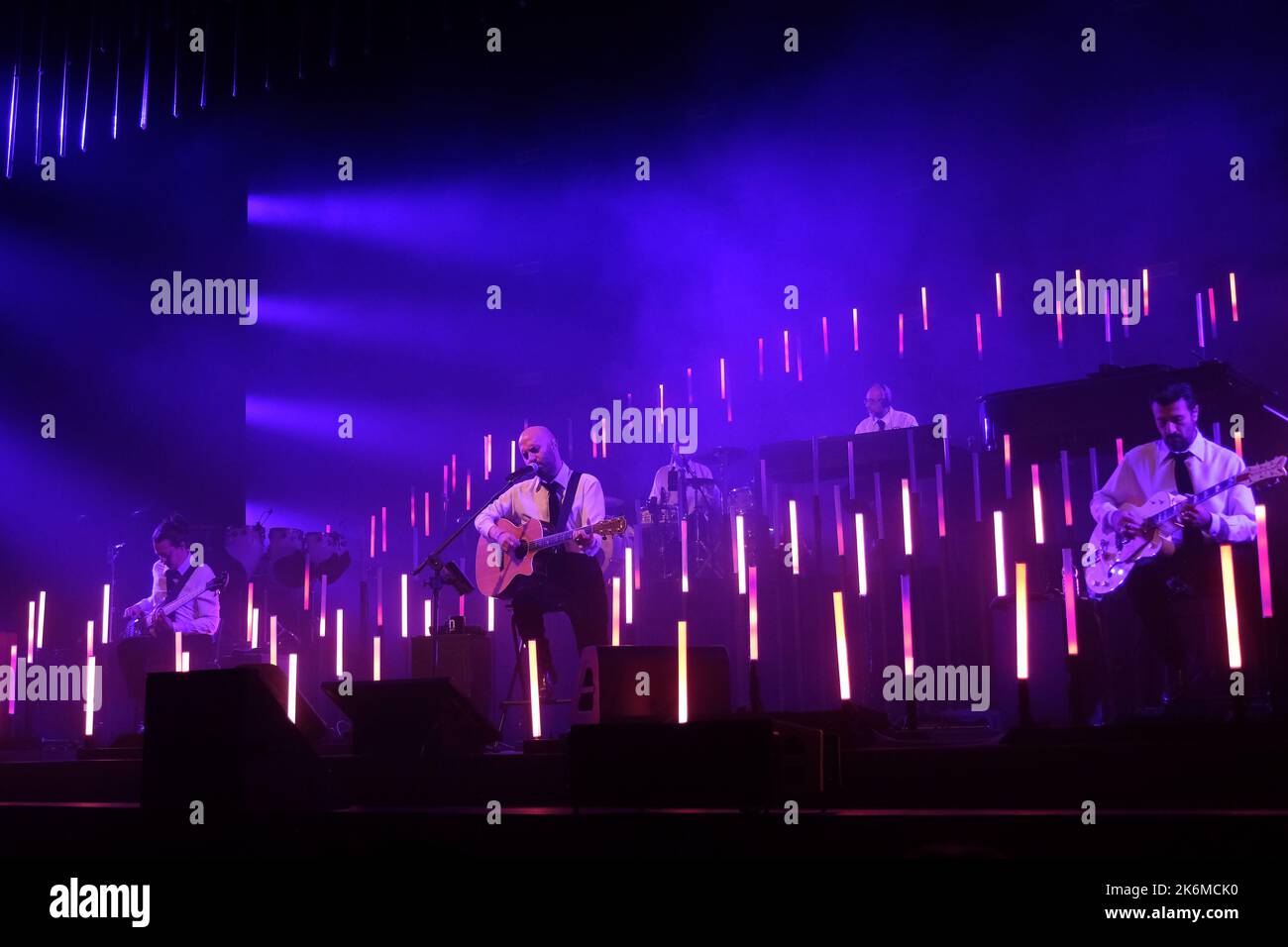 Brixia, Italy. 14th October 2022. The Italian band of Negramaro during their live performs at Gran Teatro Morato for their Unplugged European Tour 2022 Credit: Roberto Tommasini/Alamy Live News Stock Photo