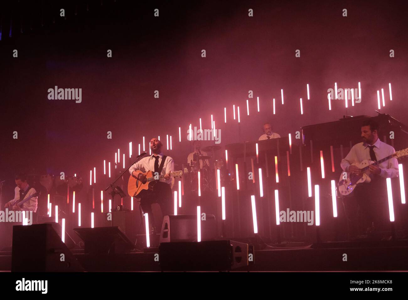 Brixia, Italy. 14th October 2022. The Italian band of Negramaro during their live performs at Gran Teatro Morato for their Unplugged European Tour 2022 Credit: Roberto Tommasini/Alamy Live News Stock Photo