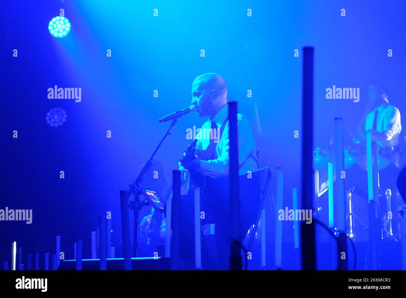 Brixia, Italy. 14th October 2022. The Italian band of Negramaro during their live performs at Gran Teatro Morato for their Unplugged European Tour 2022 Credit: Roberto Tommasini/Alamy Live News Stock Photo