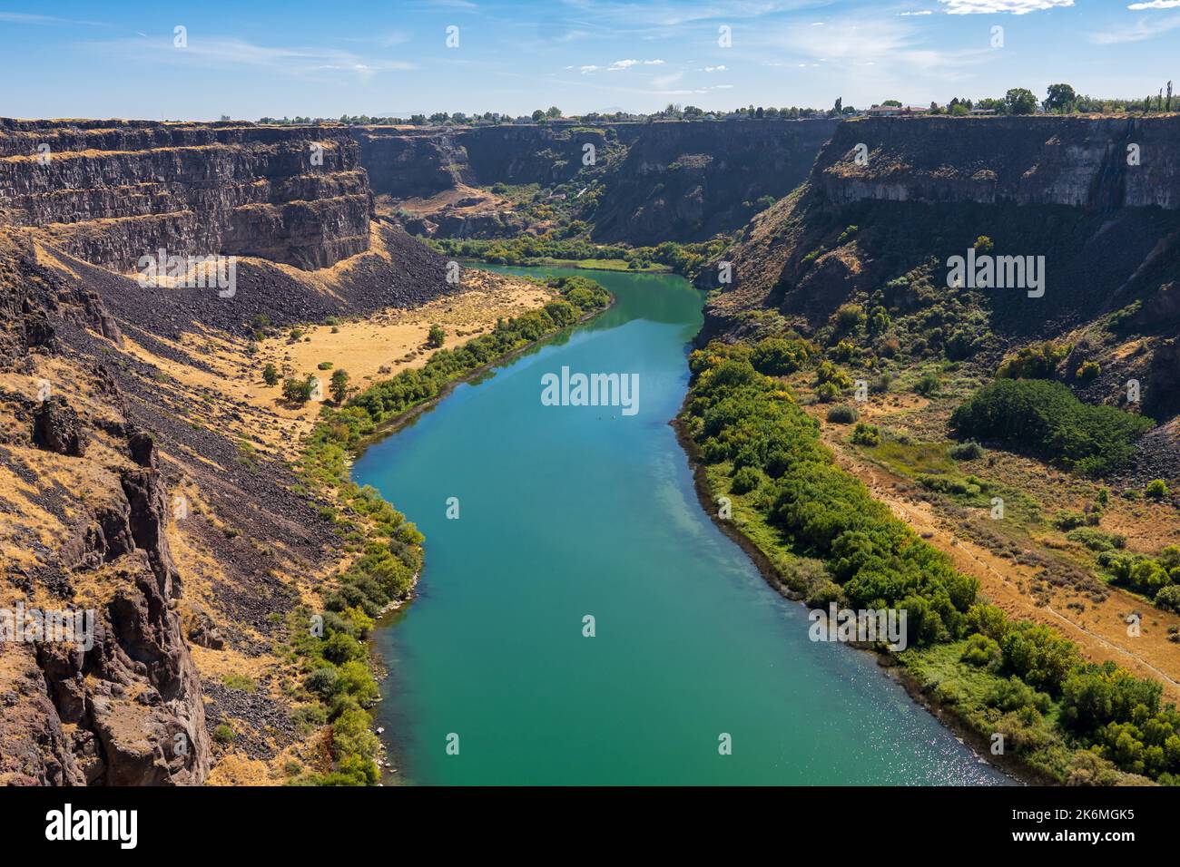 The Snake River in Twin Falls, Idaho Stock Photo Alamy