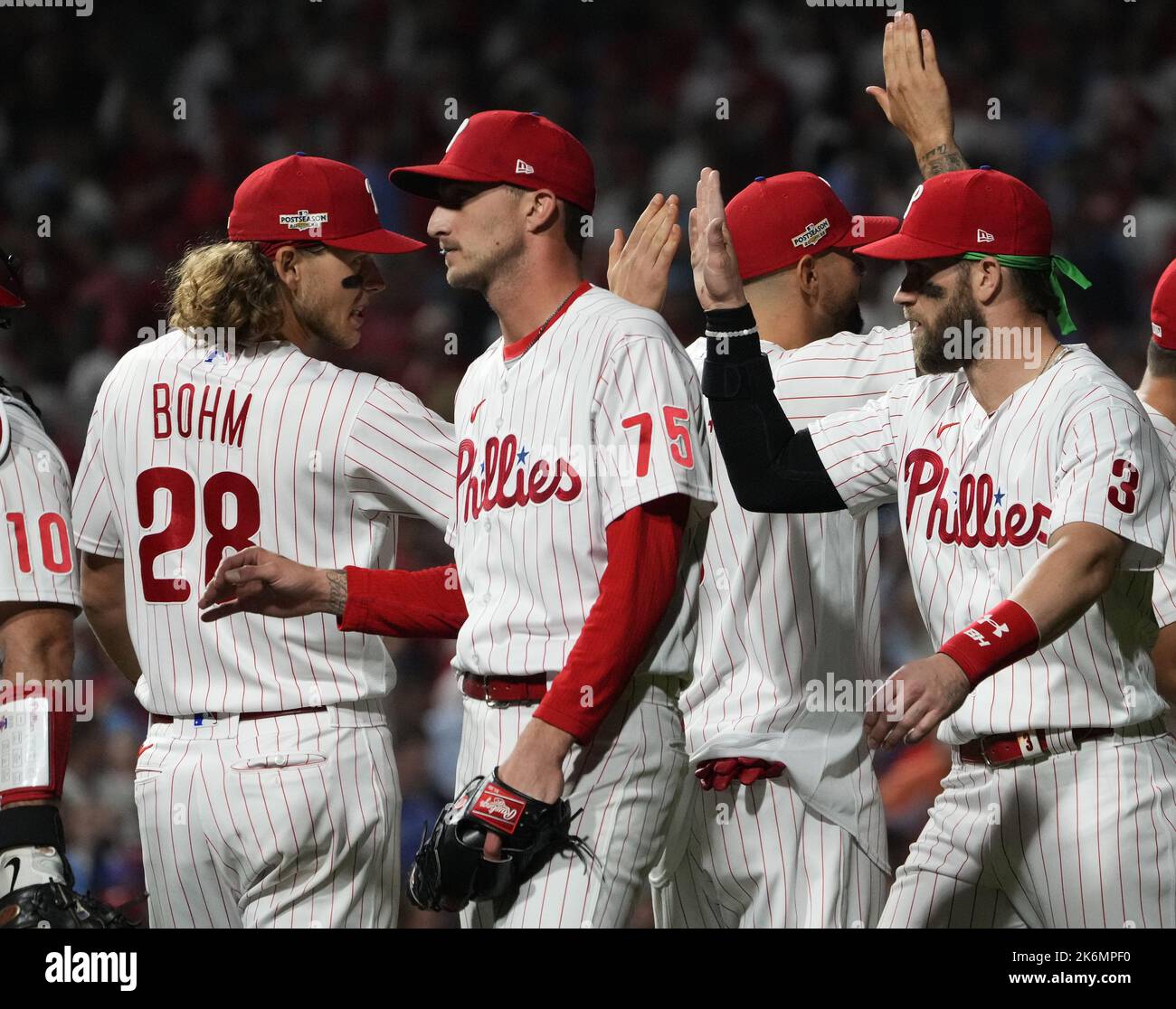 Philadelphia, USA. 14th Oct, 2022. Philadelphia Phillies players
