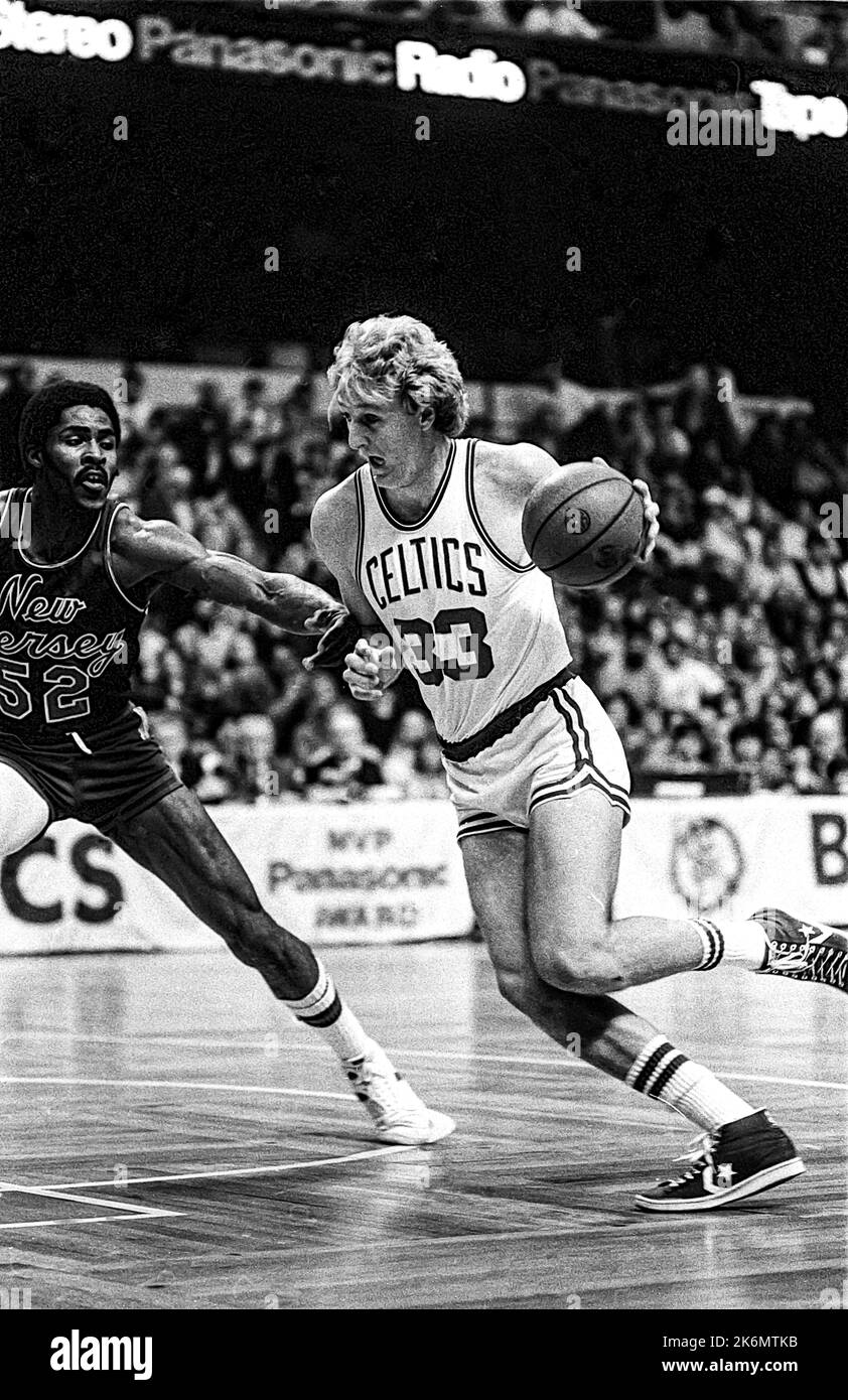 Larry Bird Boston Celtics Retro Vintage Jersey Closeup Graphic