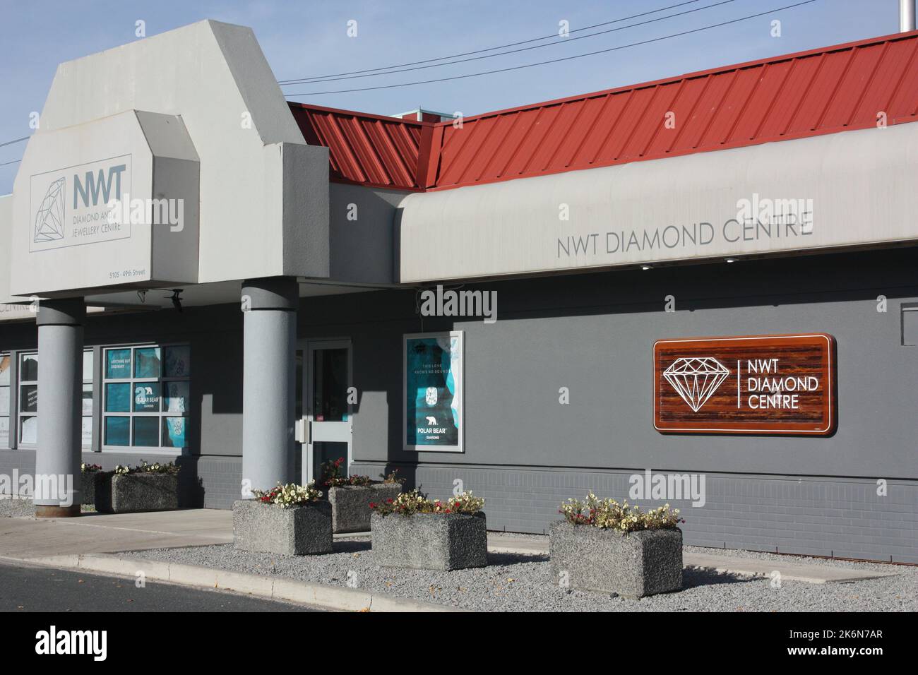 The Northwest Territory Diamond Centre in Yellowknife, NWT, Canada Stock Photo