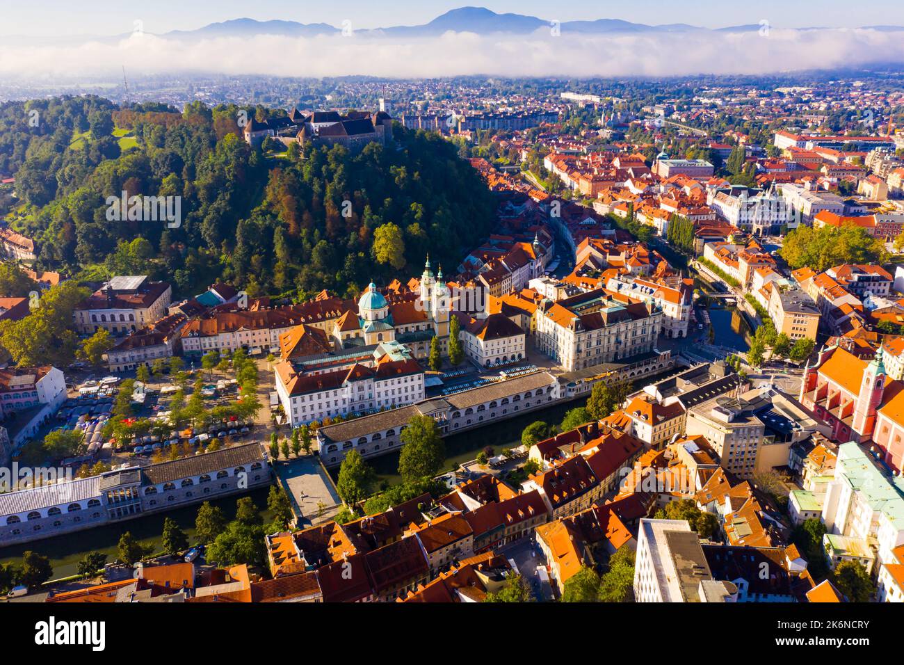 Aerial View Of Ljubljana With Castle Slovenia Stock Photo Alamy aerial-view-of-ljubljana-with-castle-slovenia-stock-photo-alamy