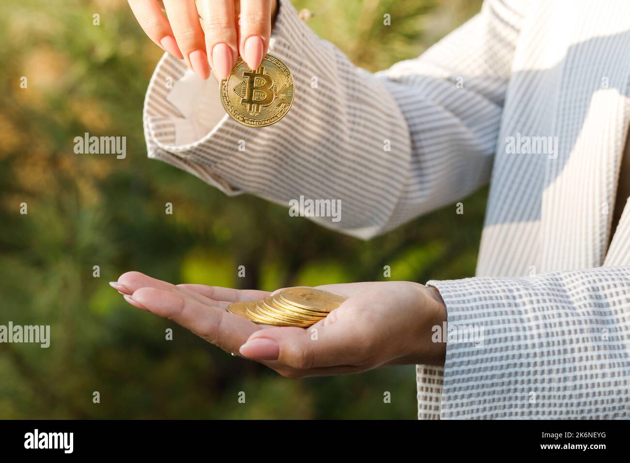 Advertising of btc crypto coin hi-res stock photography and images - Alamy