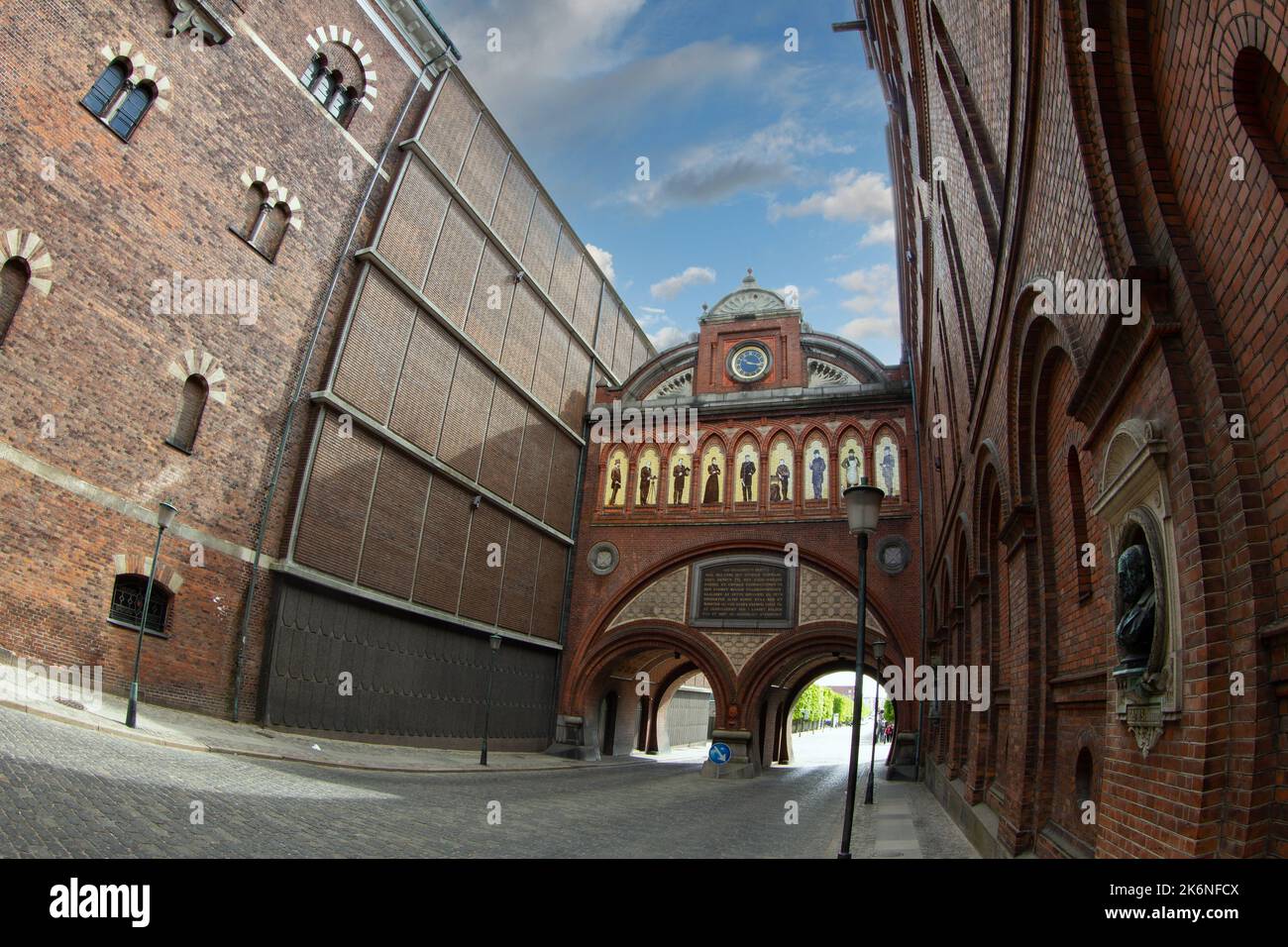 Carlsberg district in Frederiksberg in Denmark. spring 2012. The area