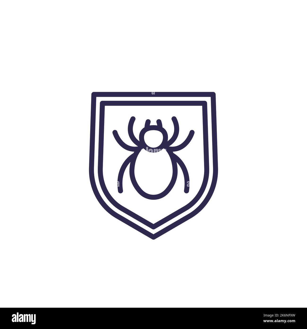 pest protection line icon with a bug Stock Vector Image & Art - Alamy