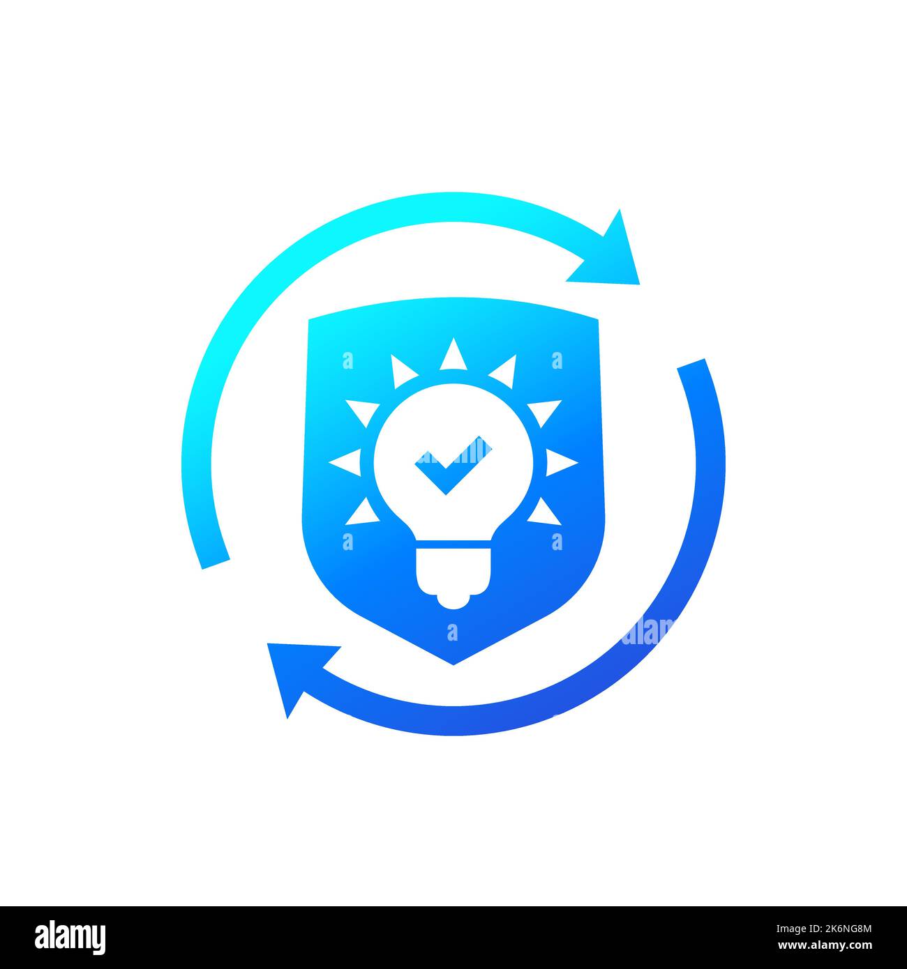 patent renewal icon on white Stock Vector
